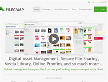 Tablet Screenshot of filecamp.com